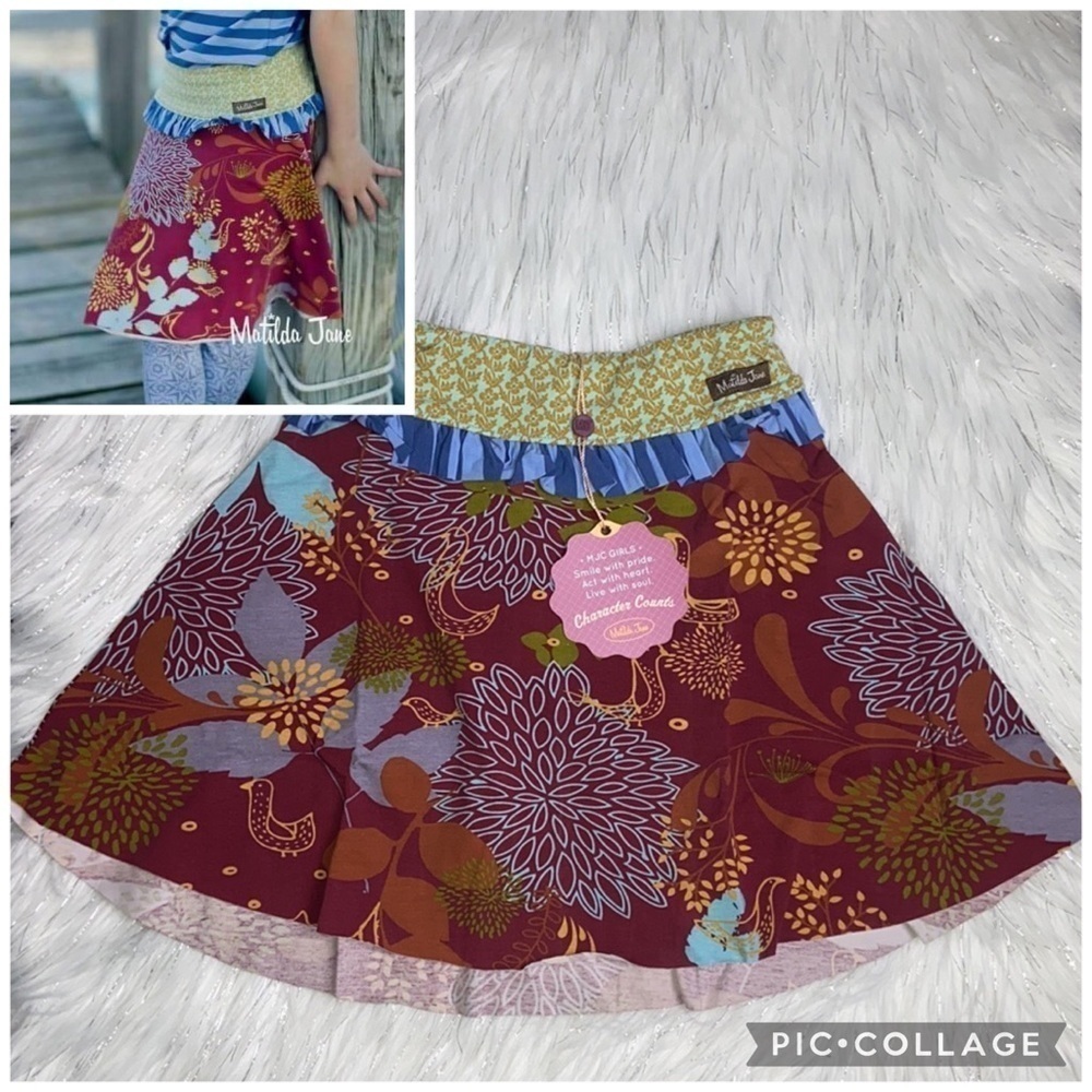 Matilda Jane size 2 Zanzibar Character Counts Circle Skirt